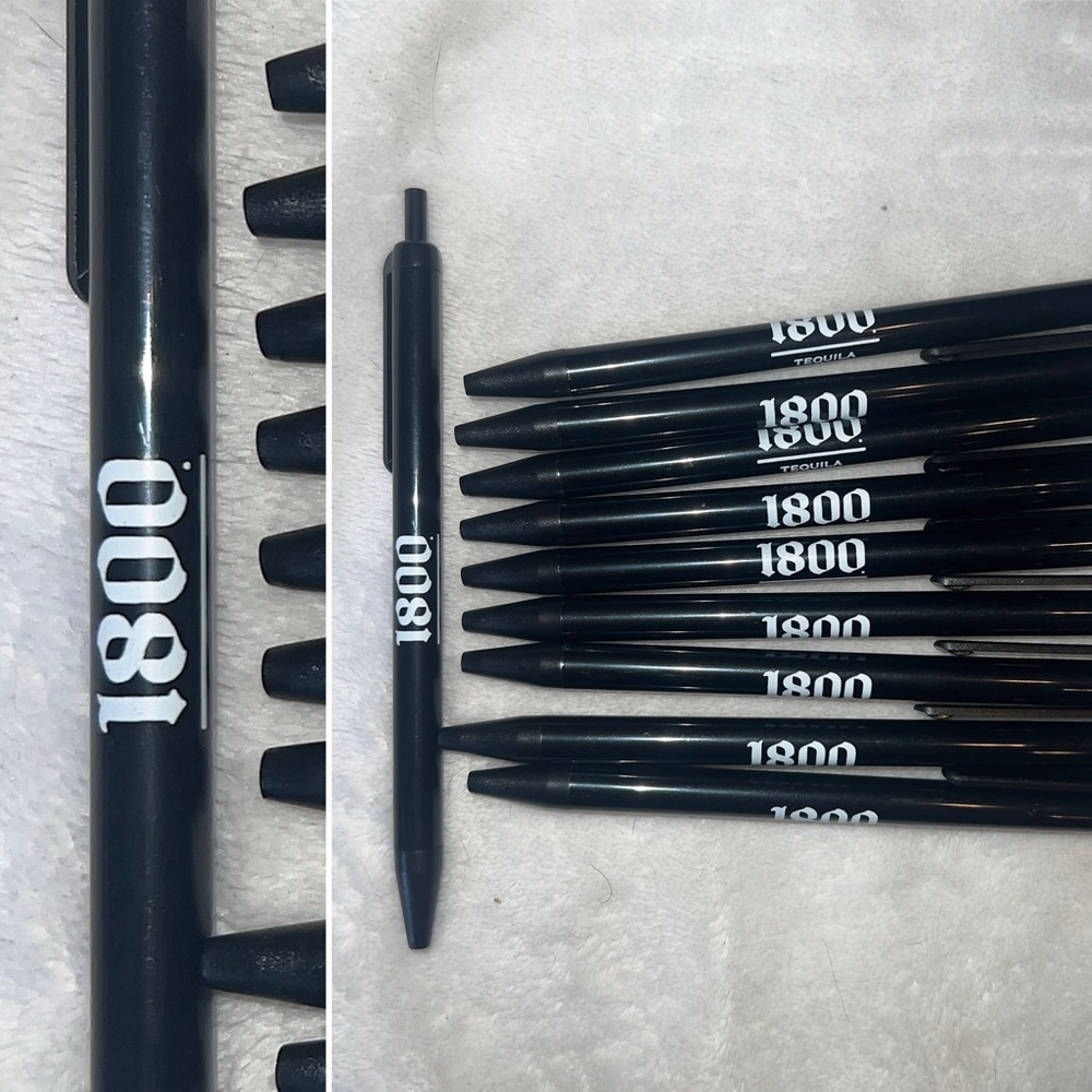 Black 1800 Tequila Pens - Set of 10